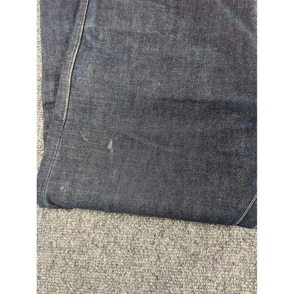 Levis Jeans Mens 34x32 Selvedged Dark Wash Slim Fit Denim Zip Fly Made in USA - Picture 4 of 16